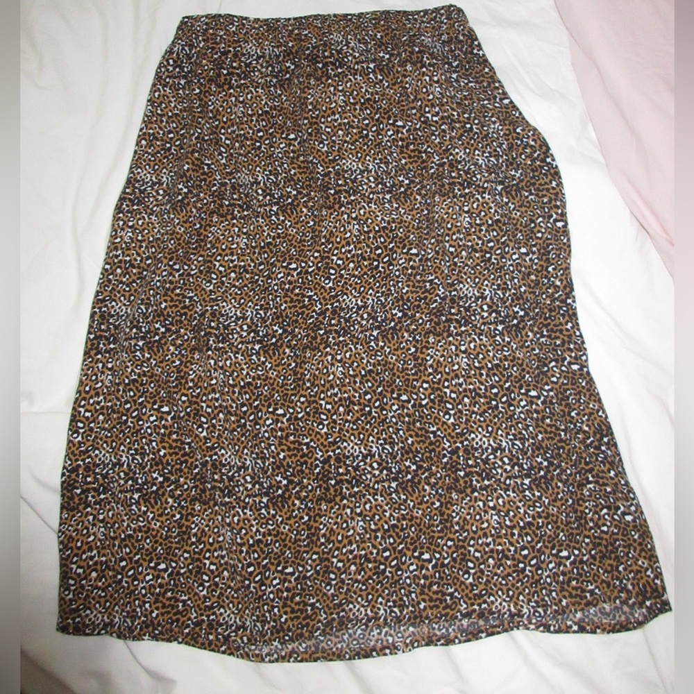 Treasure and bond cheetah print skirt